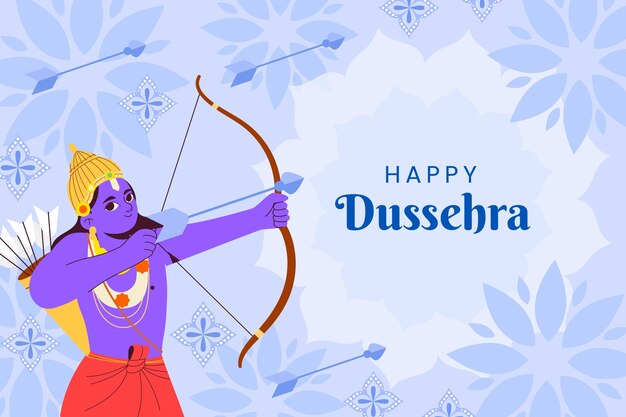 Flat dussehra background