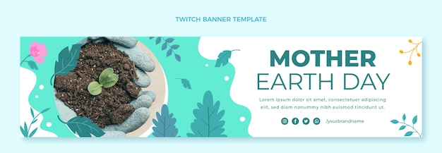 Flat earth day twitch banner