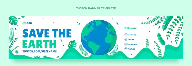 Flat earth day twitch banner