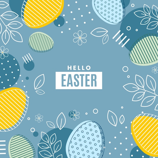 Free Vector flat easter celebration illustration