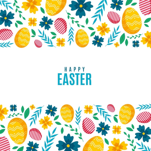 Free vector flat easter celebration illustration