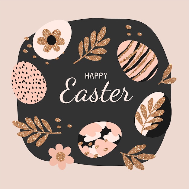 Free Vector flat easter illustration