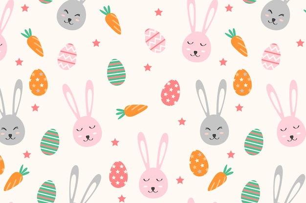 Flat easter pattern