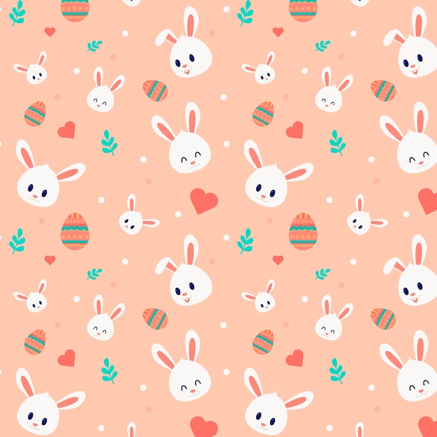 Free vector flat easter pattern