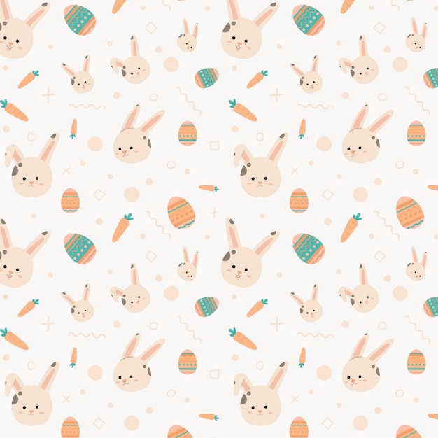 Free vector flat easter pattern