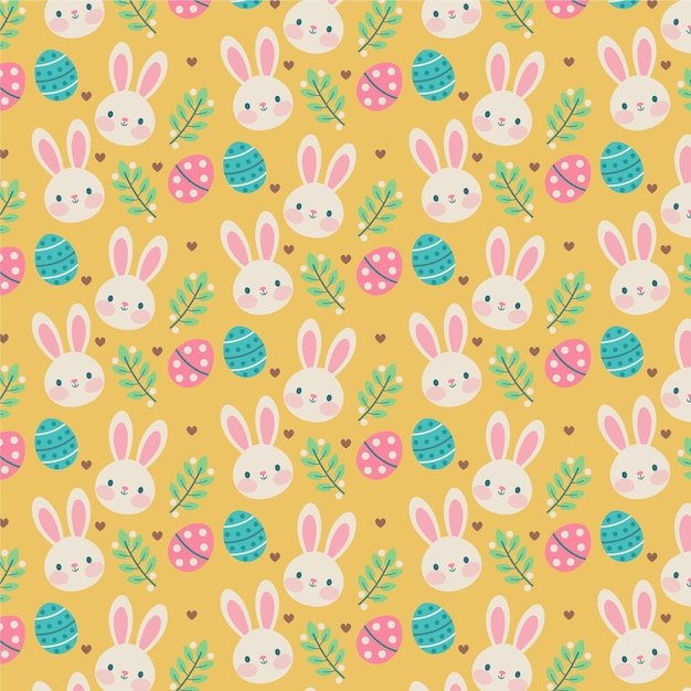 Flat easter pattern