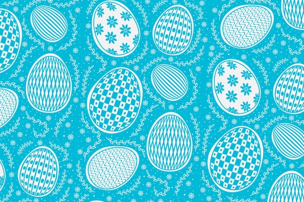 Free vector flat easter pattern