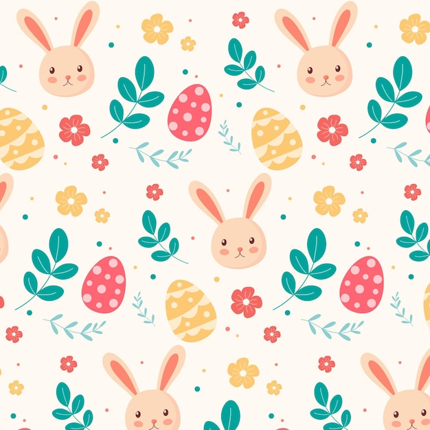 Flat easter pattern