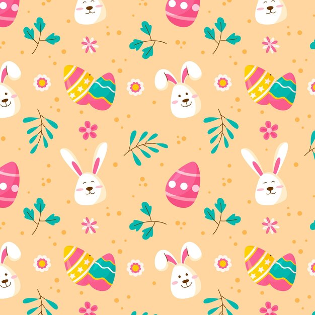 Flat easter pattern