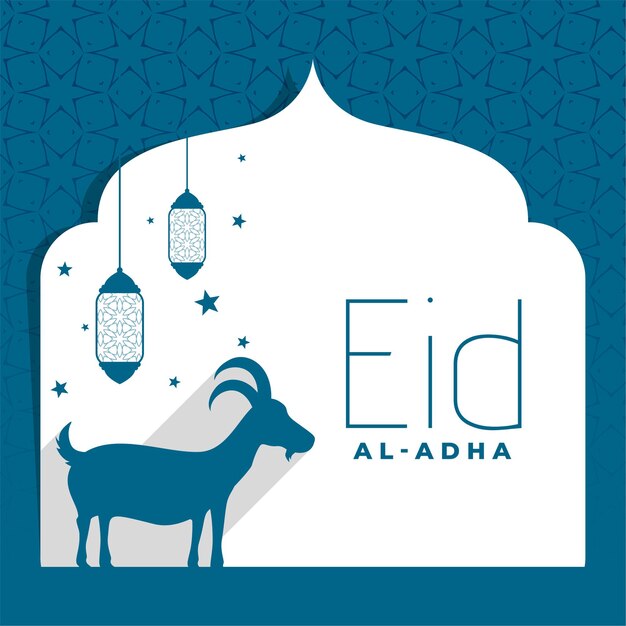 Free Vector flat eid al adha bakrid festival background