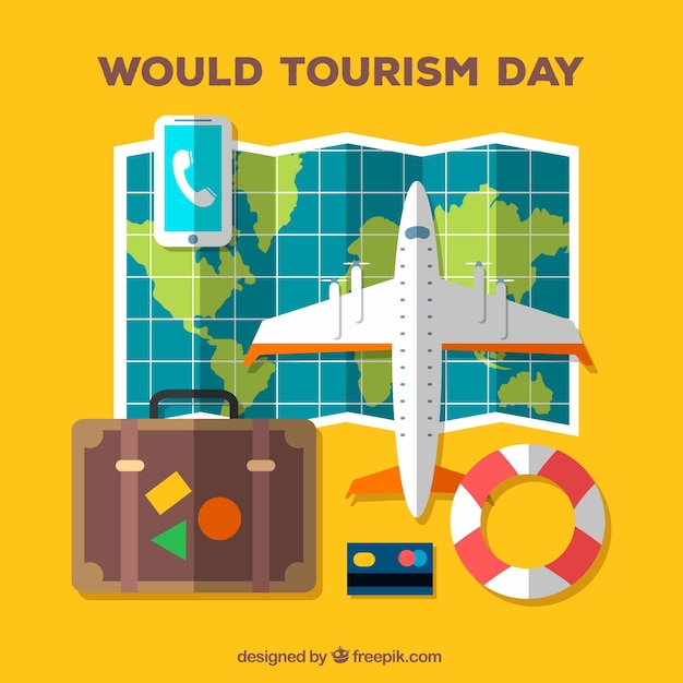 Flat elements, world tourism day