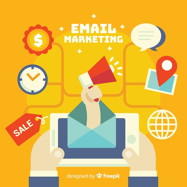 Flat email marketing