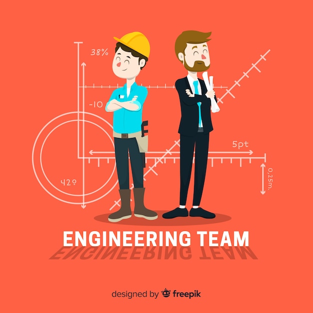 Flat engineering team background