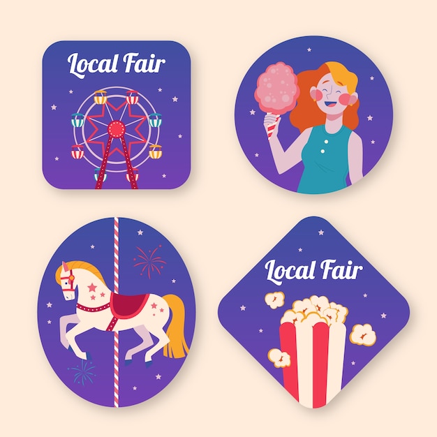 Flat fair labels collection