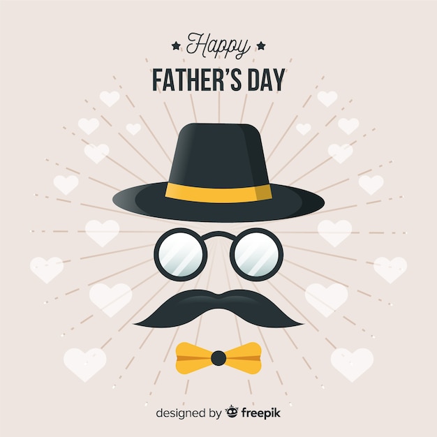 Free Vector flat father's day background