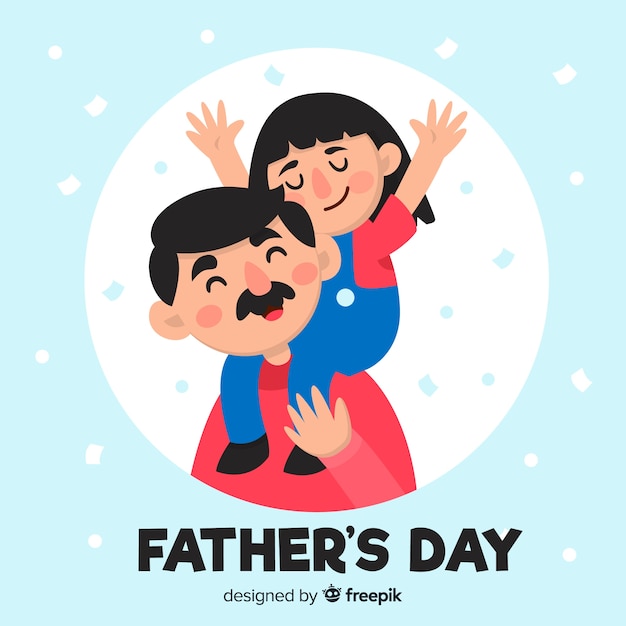 Free Vector flat father's day background