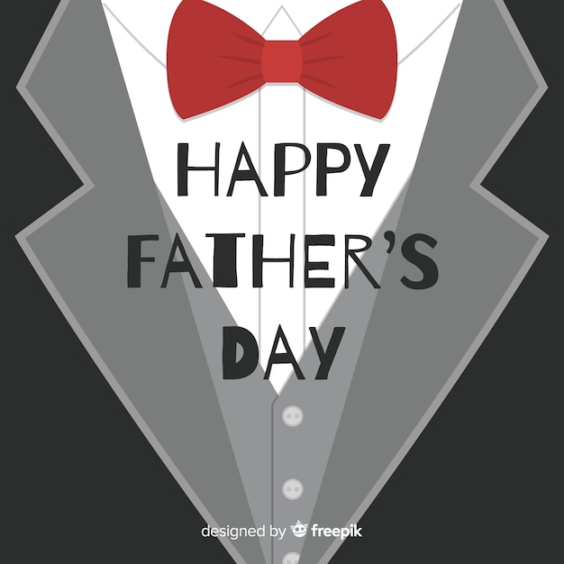 Flat fathers day background