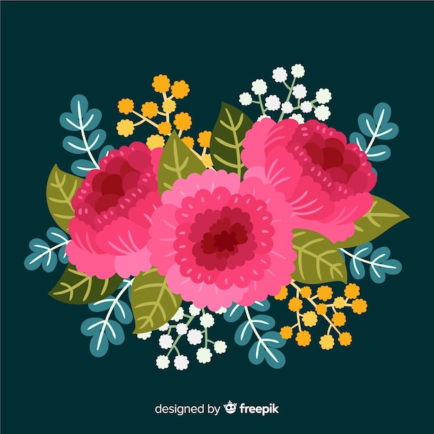 Free Vector flat floral background