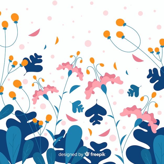 Free Vector flat floral background