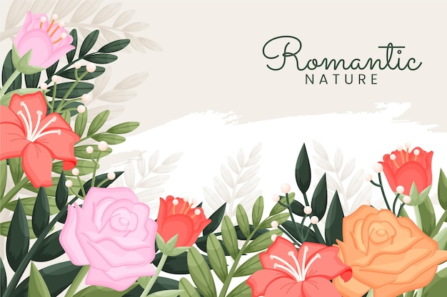 Free Vector flat floral background