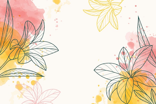 Flat floral background