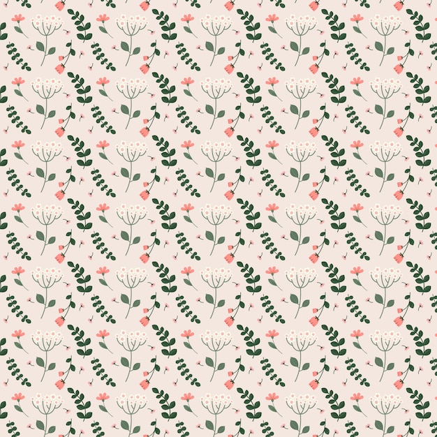 Free Vector flat floral pattern design