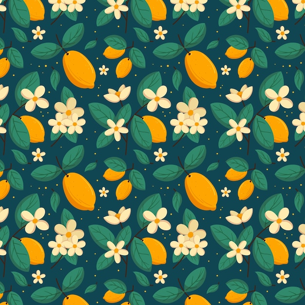 Free Vector flat floral pattern design