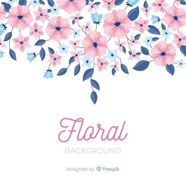 Free Vector flat flower background