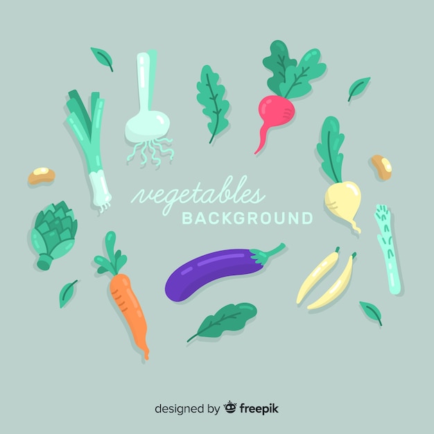 Free Vector flat food background