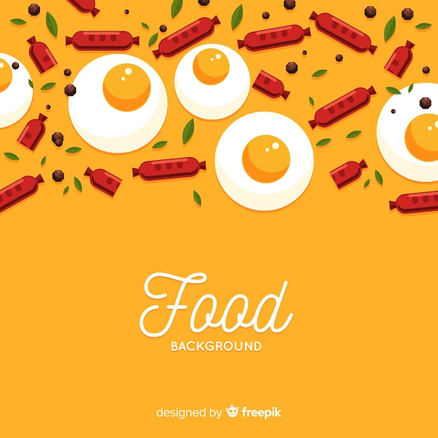 Free Vector flat food background