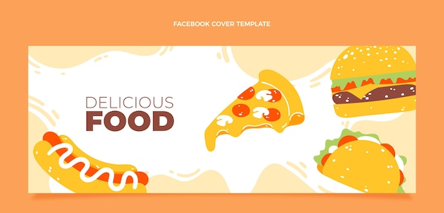 Flat food facebook cover