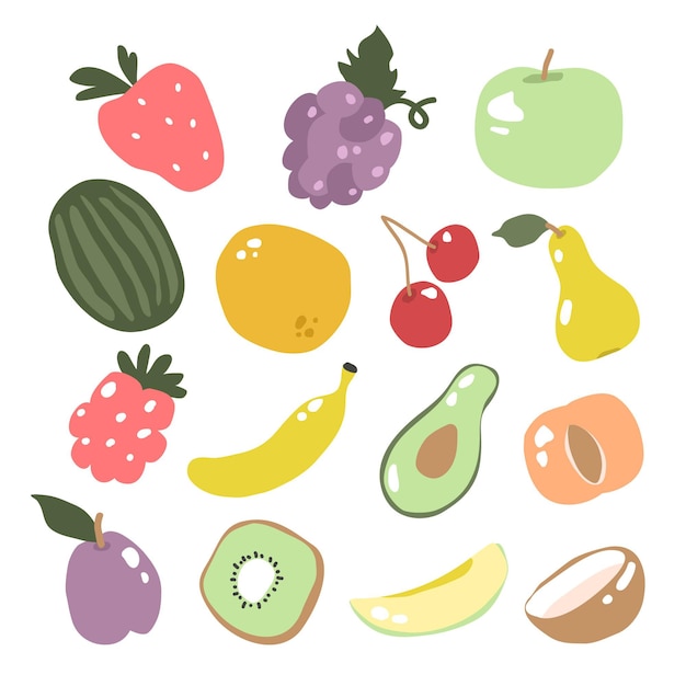 Flat fruit collection