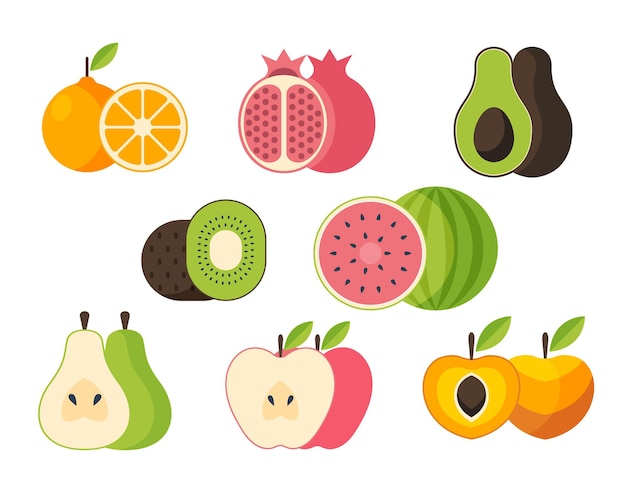 Flat fruit collection