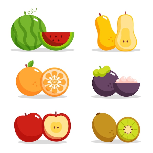 Flat fruit collection