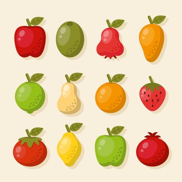 Flat fruit collection