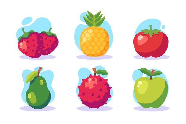 Flat fruit collection