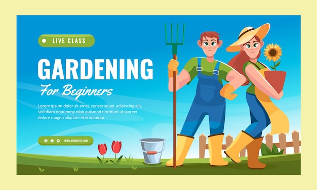 Flat gardening webinar template