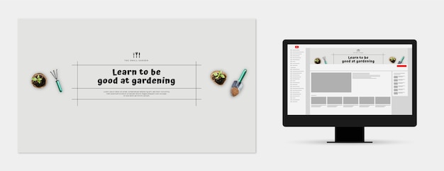 Flat gardening youtube channel art
