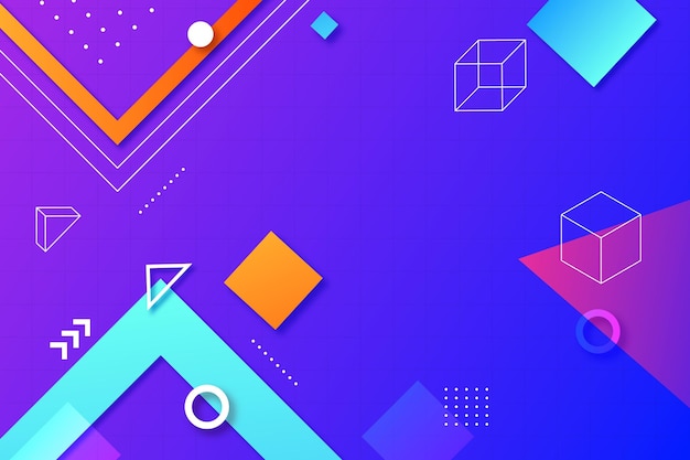 Flat geometric background