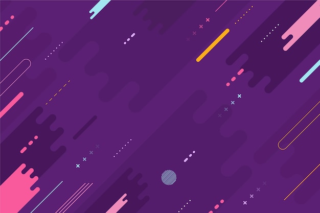 Free vector flat geometric background