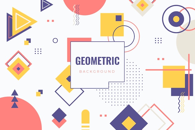 Free Vector flat geometric background