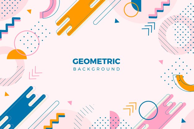 Flat geometric background