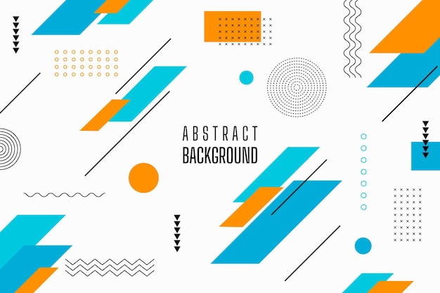 Flat geometric background