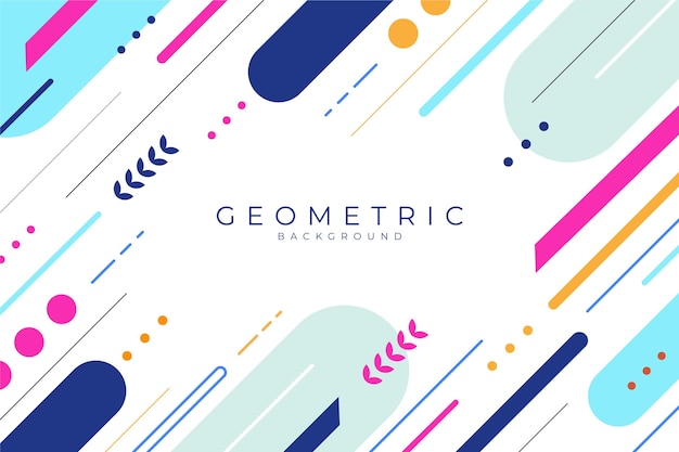 Flat geometric background