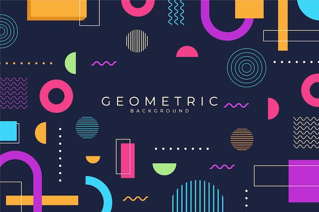 Flat geometric background