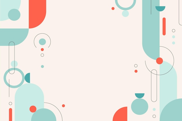 Free vector flat geometric background