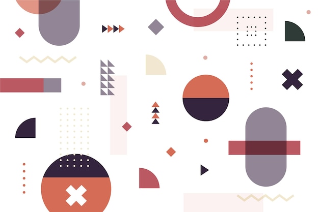 Free vector flat geometric background