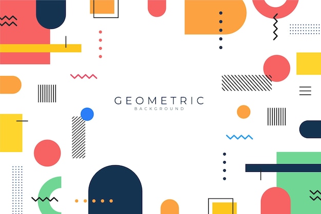 Flat geometric background