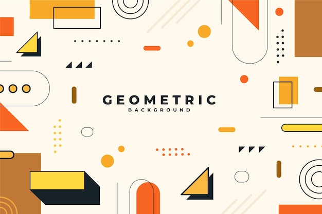 Flat geometric background