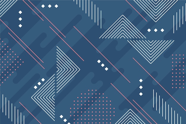 Free Vector flat geometric background